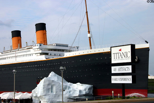 Titanic Museum in half-scale model of ill-fated ship. Branson, MO.