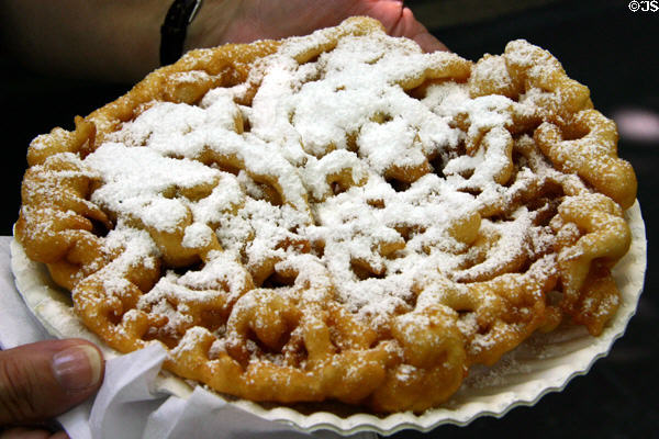 Funnel cake at Silver Dollar City. Branson, MO.