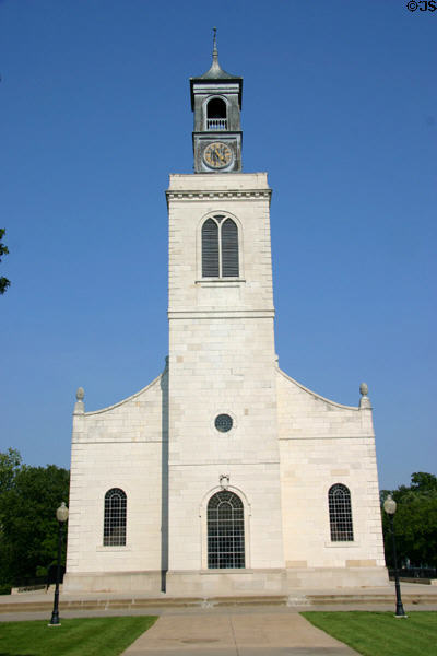 Christopher Wren's Church of St. Aldermanbury, now moved to Fulton's Westminster College as Churchill Memorial. Fulton, MO.