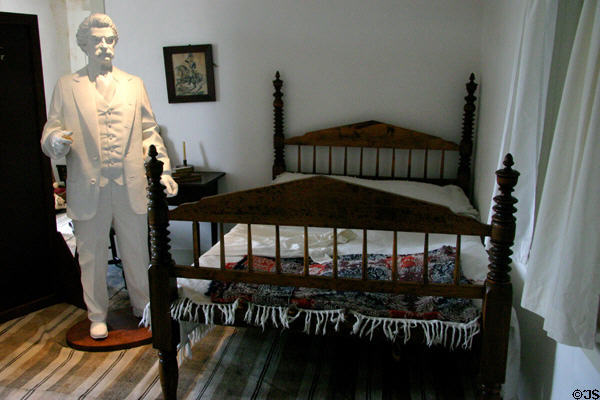 Bedroom of Mark Twain Boyhood Home. Hannibal, MO.