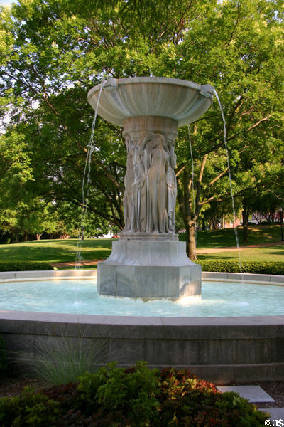 The Arts sculpture fountain by Robert Aitken at Missouri State Capitol. Jefferson City, MO.