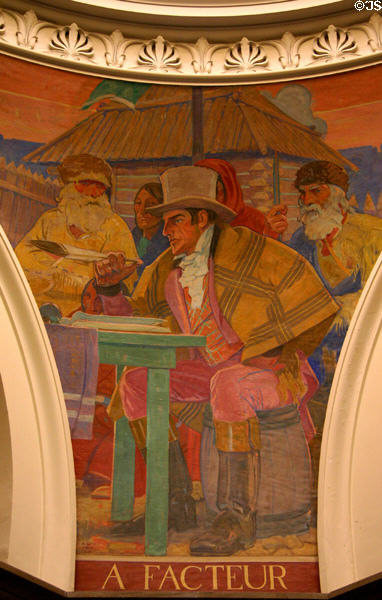 Facteur mural (c1917-28) by Allen Tupper True at Missouri State Capitol. Jefferson City, MO.