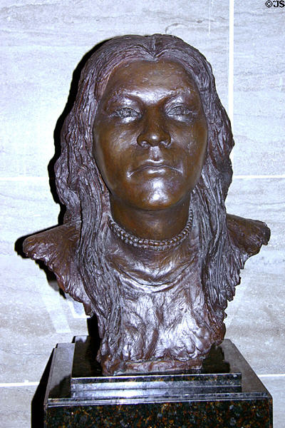 Sacajawea (1788-1812) bust by William J. Williams at Missouri State Capitol. Jefferson City, MO.