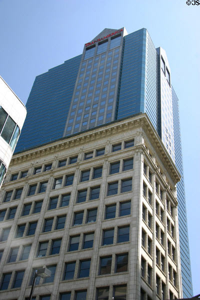 Harzfeld's Store Building (1913) (11 floors) now northwest corner of Town Pavilion overhead. Kansas City, MO. Architect: John McKecknie.