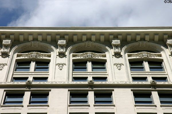 Roofline details of Commerce Bank & Trust Company. Kansas City, MO.