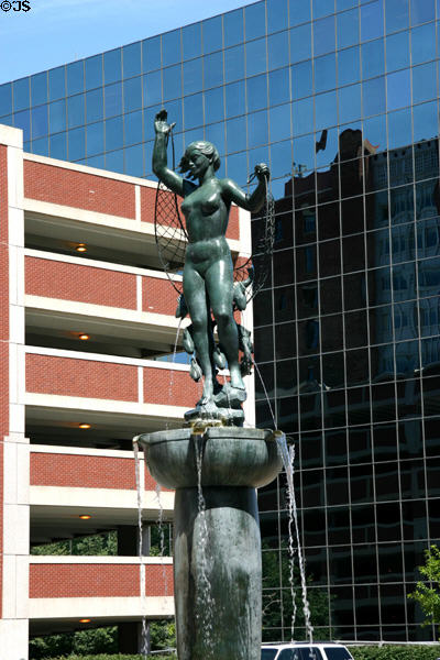 Muse of the Missouri sculpture fountain by Wheeler Williams (Main Street at 9th St.). Kansas City, MO.