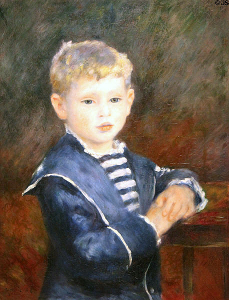 Portrait of Paul Havilland (1884) by Pierre-Auguste Renoir at Nelson-Atkins Museum. Kansas City, MO.