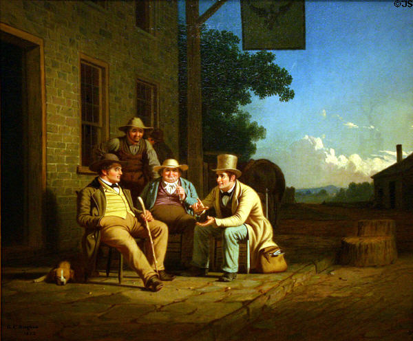 Canvassing for a Vote painting (1852) by George Caleb Bingham at Nelson-Atkins Museum. Kansas City, MO.