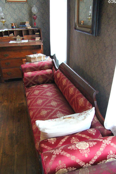 Sofa (prior to Civil War) in parlor at Jackson County Marshall's House Museum. Independence, MO.
