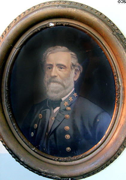 Portrait of Robert E. Lee at 1859 Jail Museum. Independence, MO.