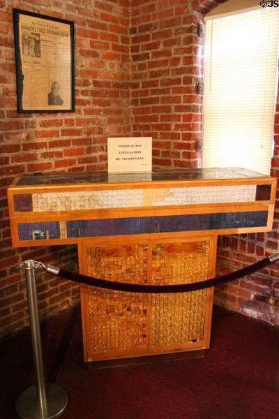 Bar (1945) given to President Harry Truman by Independence Mayor at 1859 Jail Museum. Independence, MO.