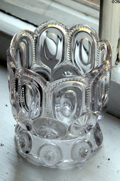 Pressed glass spooner at John Wornall House Museum. Kansas City, MO.