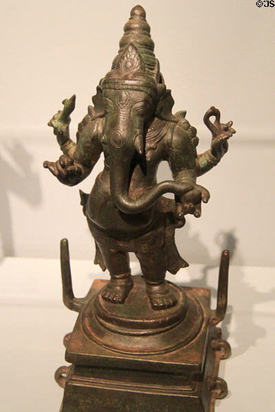 Bronze Ganesha statue (late 12thC) from South India at University of Missouri Museum of Art & Archaeology. Columbia, MO.