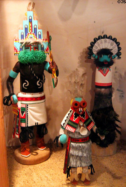 Zuni cloud men & other figures at Museum of Anthropology of University of Missouri. Columbia, MO.