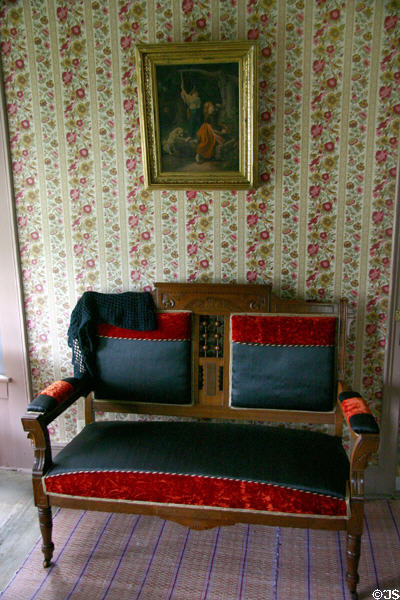 Two-seat chair at Truman Birthplace House. Lamar, MO.