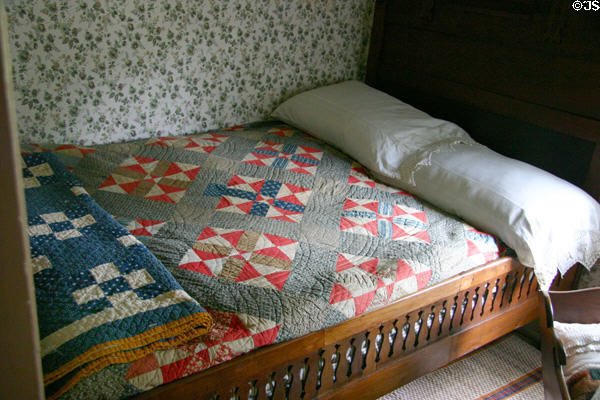 Bed in which Harry Truman was born at Truman Birthplace House. Lamar, MO.