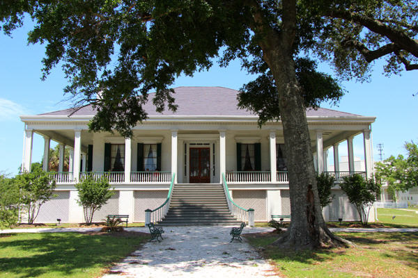 Beauvoir (1848) home of Jefferson Davis where former Confederate President wrote "Rise and "Fall of the Confederate Government". Biloxi, MS.