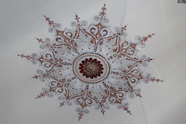 Parlor ceiling painting detail at Beauvoir. Biloxi, MS.