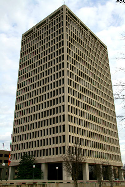Walter Sillers State Office Building (1972) (20 floors) (550 High St.). Jackson, MS. Architect: Barlow & Plunkett.
