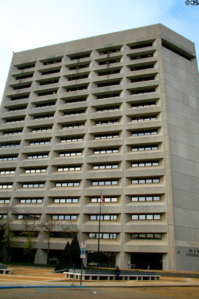 Dr. A.H. McCoy Federal Building named after black founder of insurance company. Jackson, MS.