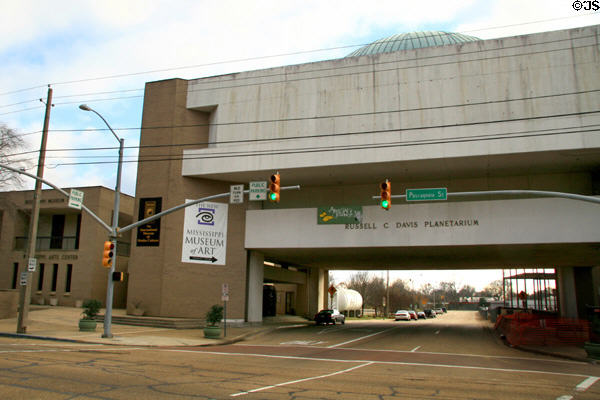 Mississippi Art Center / Museum of Art & Russell C. Davis Planetarium (201 E. Pascagoula St.). Jackson, MS.