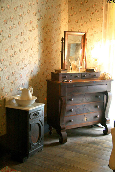 Antique dressers in bedroom of Manship House. Jackson, MS.