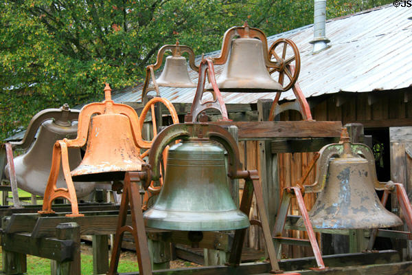 Collection of bells at Mississippi Agriculture & Forestry Museum. Jackson, MS.