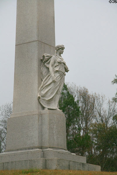 Woman symbolizing Spirit of Michigan on State Memorial. Vicksburg, MS.