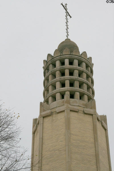 Tower of Saint Paul's Catholic Church at Walnut & Crawford. Vicksburg, MS.