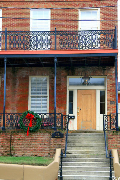 Double galleried brick house(1116 Main St.). Vicksburg, MS. On National Register.