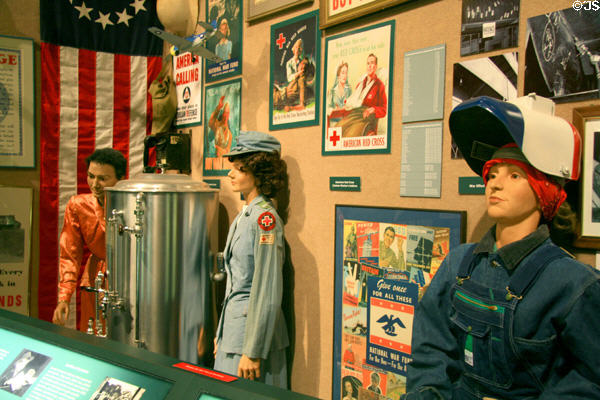 Women of WW II display at Armed Forces Museum. Hattiesburg, MS.