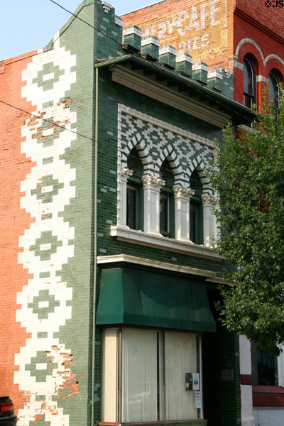 Butte Floral Company building (1906), remodeled using Butte Miner newspaper structure (1884) (on W. Broadway near Main). Butte, MT. Style: Moorish Revival.
