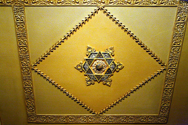 Ceiling decoration of Moss Mansion. Billings, MT.