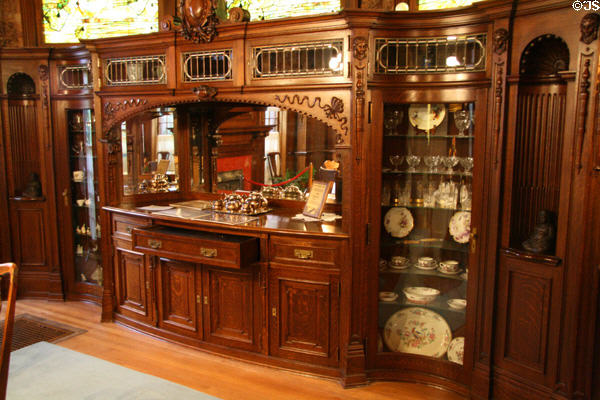 Dining room cabinets in Moss Mansion. Billings, MT.