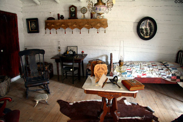 Front room of Pioneer Cabin at Reeder's Alley. Helena, MT.