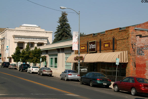 Helena streetscape looking to Montana Life Insurance Company. Helena, MT.