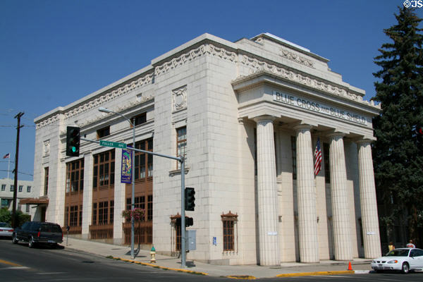 Montana Life Insurance Company building (now Blue Cross) (1923) (404 Fuller Ave.). Helena, MT. Style: Greek Revival.