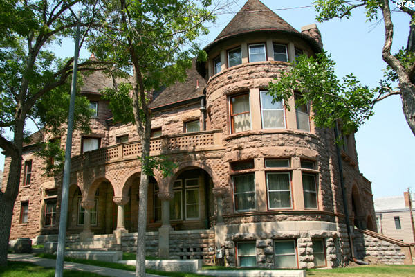 Thomas C. Power House (1891) (600 Harrison Ave.) in West Side neighborhood. Helena, MT. Style: Richardsonian Romanesque.