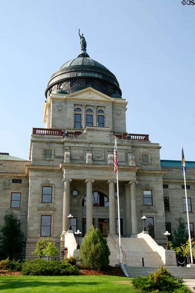 Montana State Capitol (1896-1902). Helena, MT. Architect: Charles Emlen Bell & John Hackett Kent. On National Register.
