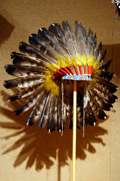Sioux feather bonnet (c1900) at Montana Historical Society museum. Helena, MT.