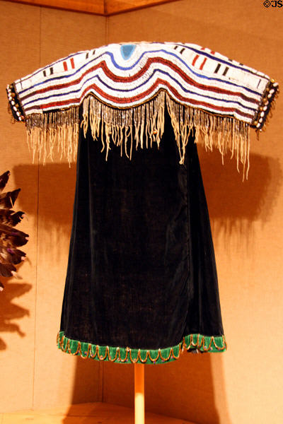 Nez Perce velvet dress (c1910) at Montana Historical Society museum. Helena, MT.