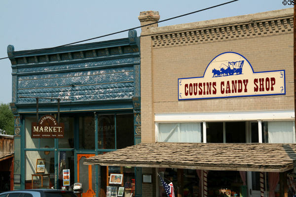 Metropolitan Meat Market & Cousins Candy Shop. Virginia City, MT.
