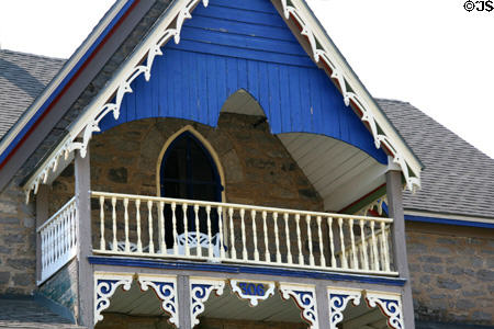 Gothic details of George Thaxton House. Virginia City, MT.