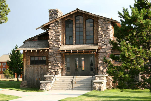 Union Pacific Dining Hall (1926). West Yellowstone, MT. Style: Rustic. Architect: Gilbert Stanley Underwood. On National Register.