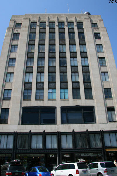 Black Building (1931) (9 floors) (411 Broadway). Fargo, ND. Style: Art Moderne. Architect: Lang, Raugland & Lewis + Braseth & Houkom.
