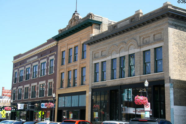 Dorecci (1913), Sons of Norway (1905), & Dixon (1905) blocks (305-17 Broadway). Fargo, ND.