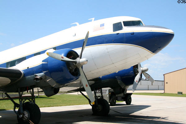 Douglas DC-3 Dakota passenger plane at Fargo Air Museum. Fargo, ND.