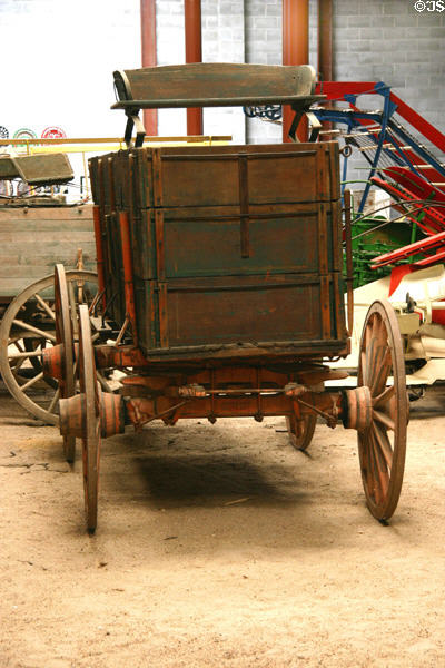 Moline Mandt horse-drawn freight wagon at Aurora Plainsman Museum. Aurora, NE.