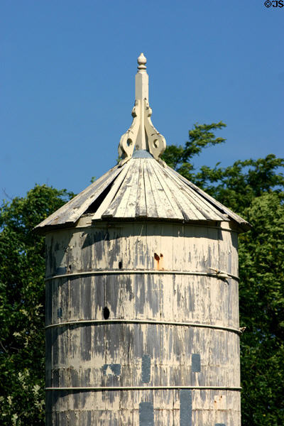 Water tank (1880s) with gothic spire at Stuhr Museum. Grand Island, NE.