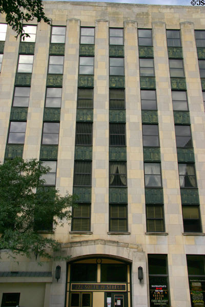Union State Bank [aka Service Life] Building (1927) (7 floors) (222 South 19th St.). Omaha, NE. Style: Art Deco. Architect: John Latenser & Sons.
